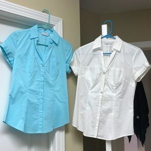 Bundle: Blue & White Blouses
